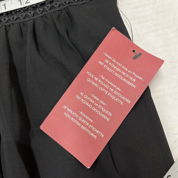 Truth & Fable Dress Womens XL Black Sheer Lace Bodice Chiffon Maxi Crochet Event - Picture 7 of 11